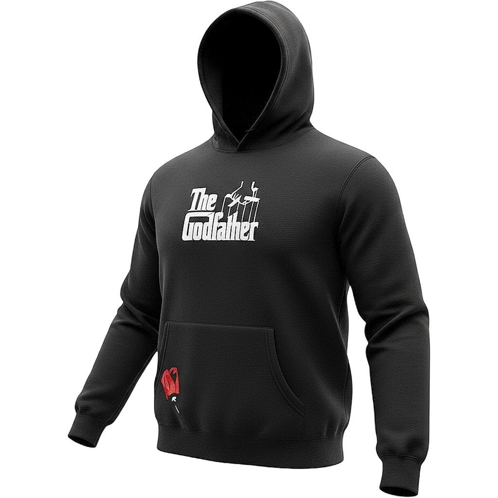 The Godfather Don Vito Corleone Graphic Hoodie Black Mens Large Paramount Movie